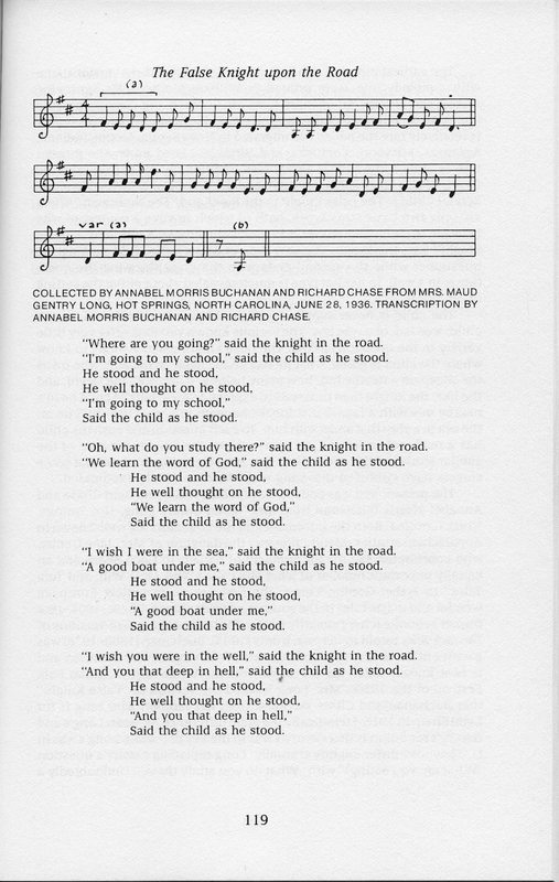 The False Knight Upon the Road (lyrics) The False Knight Upon the Road (lyrics)